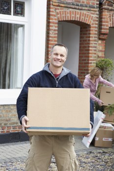 House removal team preparing a local move in Perivale