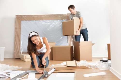 Local removals van helping with a Perivale home move