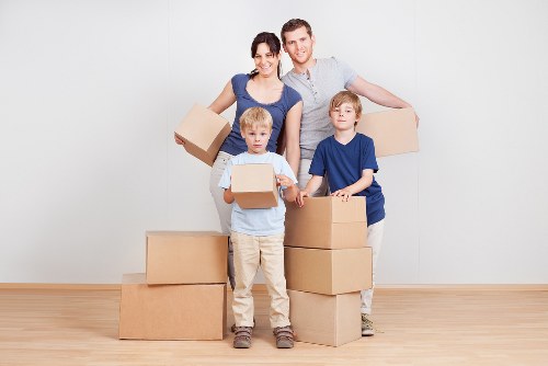 Careful loading of boxes and household items for a Perivale move