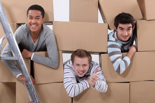 Local moving van service in Perivale transporting household belongings