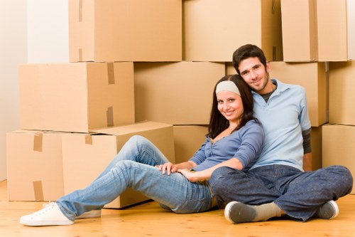 Furniture collection and delivery van in west London