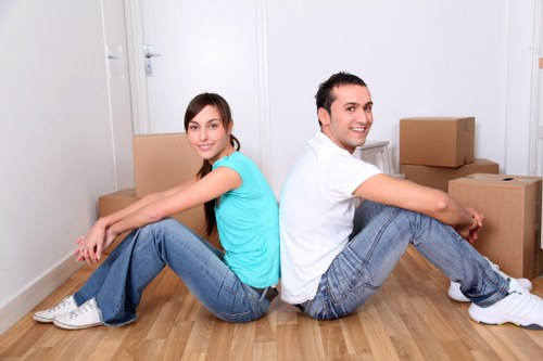 Commercial and household moving support with a van in Perivale