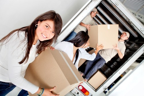 Careful furniture handling during a West London move