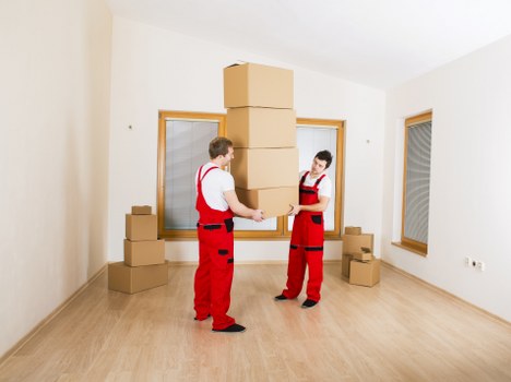 Careful loading of household items for removals in Perivale